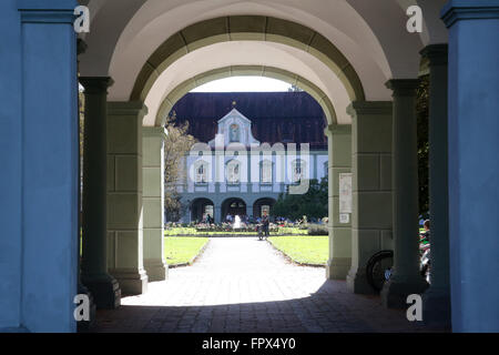 Famosa abbazia di Benediktbeuern, Germania il 19 ottobre 2014. Foto Stock