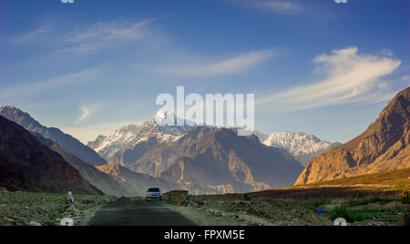 Autostrada del Karakorum in Pakistan Foto Stock