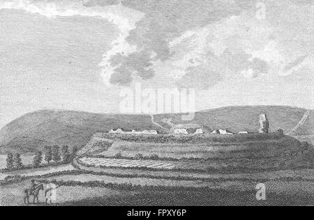 SUSSEX: Castello di Bramber: Grose, antica stampa 1783 Foto Stock