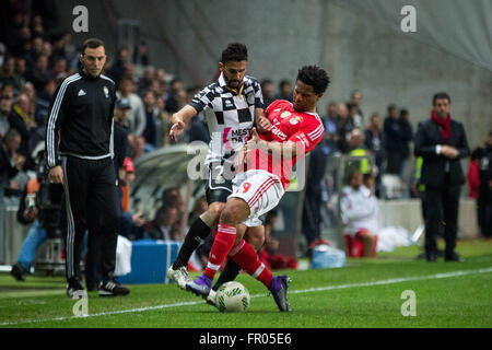 Porto, Portogallo. Xx marzo, 2016. SL Benfica giocatore in azione durante la prima partita di campionato tra boavista fc e SL Benfica a boavista stadium di porto, il 20 marzo 2016. Credito: diogo baptista/alamy live news Foto Stock