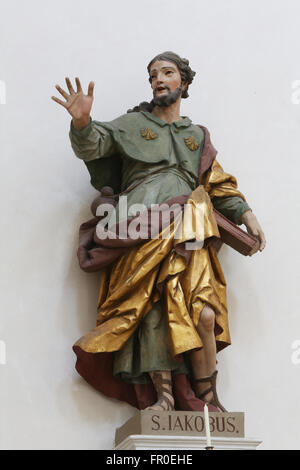 San Giacomo Apostolo, Basilica di San Vito di Ellwangen, in Germania il 7 maggio 2014. Foto Stock