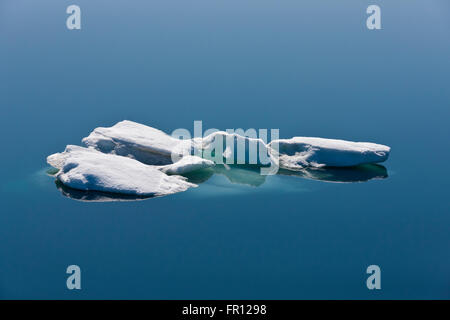 Ghiaccio galleggiante sul mare di Bering, Russia Estremo Oriente Foto Stock
