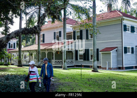 Florida, Sud, Florida, Fort ft. Myers,Thomas Edison ed Henry Ford Winter Estates,museo storico di storia,adulti,uomini maschi,donne femmine pazza Foto Stock