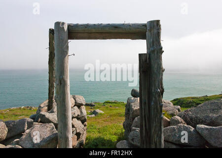 Old Settlers' house, Capo Dezhnev, la maggior parte orientale dell Eurasia, Estremo Oriente Russo Foto Stock