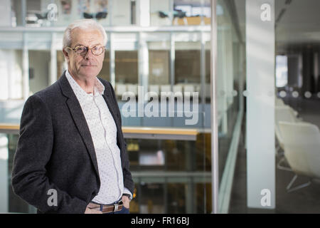 Ritratto fiducioso imprenditore senior Foto Stock