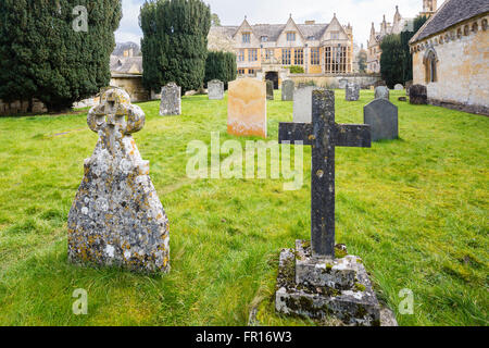 La Chiesa di San Pietro Stanway Gloucester Inghilterra Foto Stock