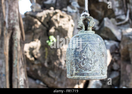 Piccolo tempio Buddista bell Foto Stock