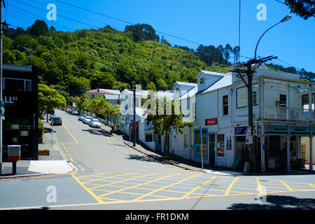 Le aree residenziali, Wellington, Nuova Zelanda Foto Stock