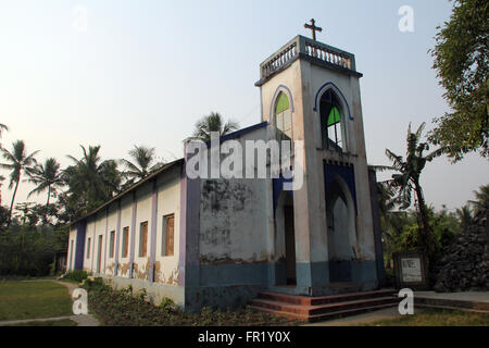 La Chiesa cattolica in Baidyapur, West Bengal, India sul dicembre 02, 2012. Foto Stock