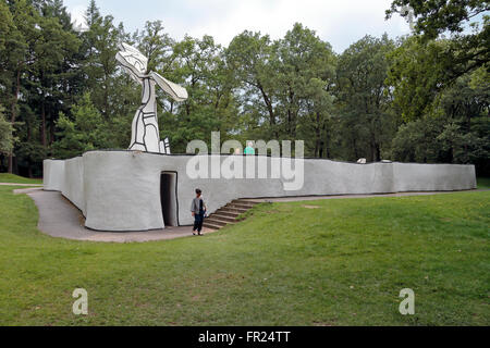 Il 'Jardin d'émail', 1974 da Jean Dubuffet nel giardino di sculture del Museo Kröller-Müller, Otterlo, Paesi Bassi. Foto Stock