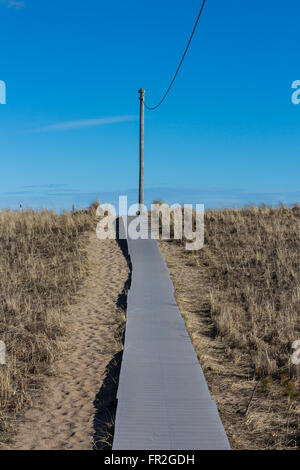 La passerella in Old Orchard Beach, Maine Foto Stock