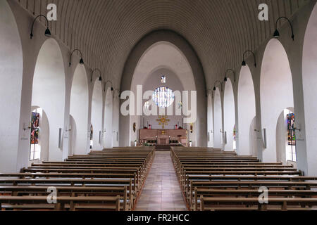 Saint Lawrence chiesa in Kleinostheim, Germania il 08 giugno, 2015. Foto Stock