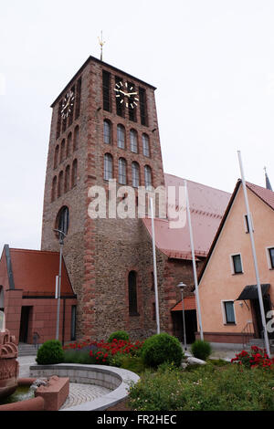 Saint Lawrence chiesa in Kleinostheim, Germania il 08 giugno, 2015. Foto Stock