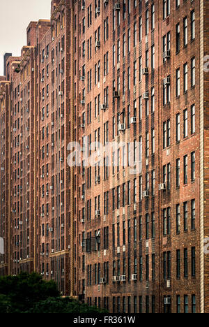 Londra giardini a terrazza, appartamenti e uffici, 435 West 23rd Street a New York City, Stati Uniti d'America. Foto Stock