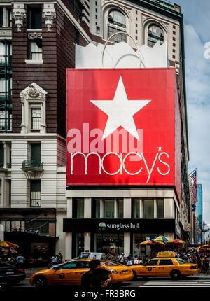 I magazzini Macy's New York City, Stati Uniti d'America. Foto Stock