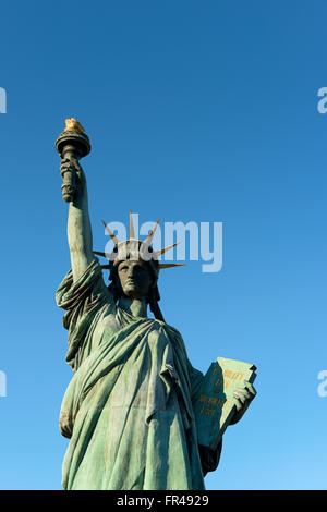 Statua della Libertà, in Odaiba, presso Tokyo. Foto Stock