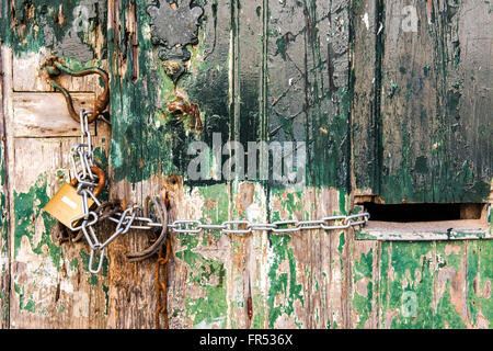 La vecchia porta a Lisbona Foto Stock