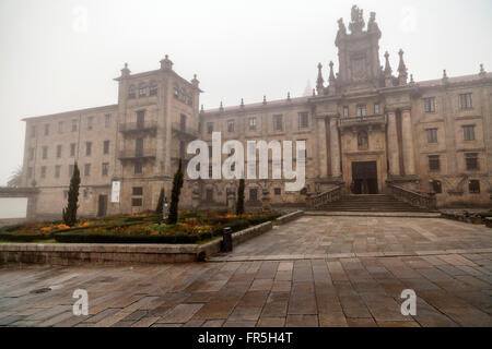 Il monastero di San Martiño Pinario, Plaza Inmaculada. Santiago de Compostela. Foto Stock