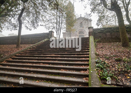 Chiesa di Santa Susana. Parque de la Alameda. Santiago de Compostela. Foto Stock