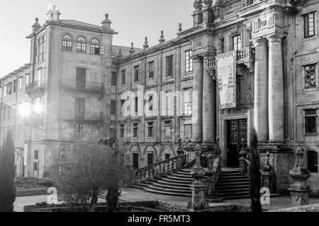 Il monastero di San Martiño Pinario, Plaza Inmaculada. Santiago de Compostela. Foto Stock