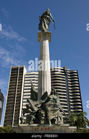 La Repubblica un monumento nel centro della città di Belem in Para - Praca da Republi Foto Stock