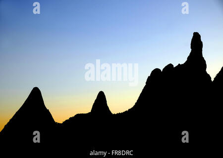 Pico del dito di Dio nelle montagne Organ - Mata Atlantica - Regione Serrana Fluminense Foto Stock