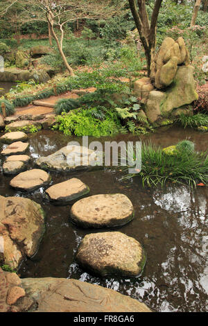 Giappone, Tokyo, giardino Rikugien, Foto Stock