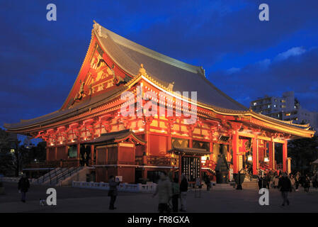 Giappone, Tokyo, Asakusa, il Tempio di Sensoji, Foto Stock