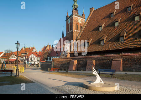 Grande Mulino (Wielki Mlyn) in Gdansk città vecchia, Polonia. Foto Stock