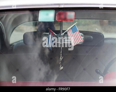 Cuba La Havane taxi Foto Stock