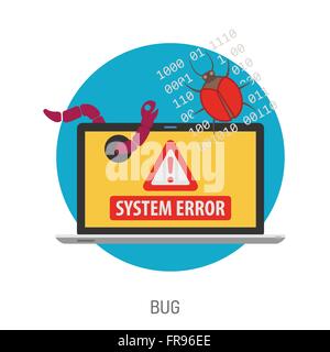 Cyber Crime Concept Illustrazione Vettoriale