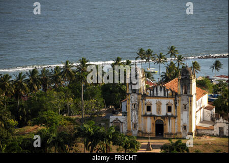 Praca e Carmo Chiesa mare nella Città Alta di Olinda - PE Foto Stock