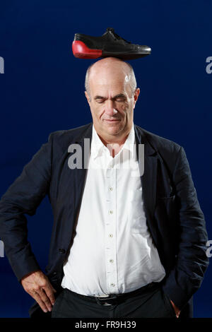 Edinburgh International Book Festival 2013 ritratto di Colm Toibin a Charlotte Square Garden Pic da pak@ Mera Foto Stock