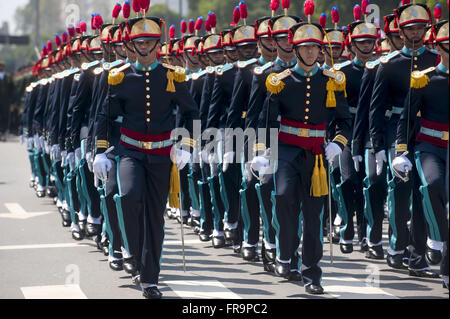 Parata di celebrazione del 7 settembre a Avenida Presidente Vargas Foto Stock