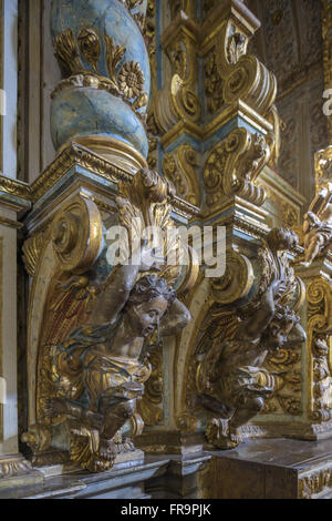 Esculturas de anjos no estilo barroco da Catedral de Nossa Senhora da Assunção - Igreja da Sé Foto Stock