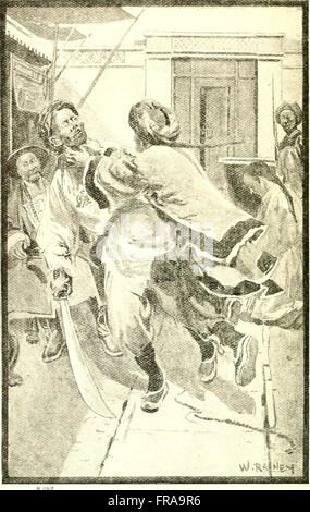 Questa storia del 1891, 'Redskin and Cow-boy', è ambientata nelle pianure occidentali e racconta la storia del conflitto e della cooperazione tra i personaggi dei nativi americani e dei cowboy alla fine del XIX secolo. Foto Stock