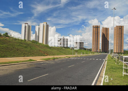 Edifici residenziali in costruzione Foto Stock
