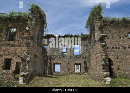 Le rovine del Convento di San Bonaventura nel quartiere del porto di scatole, costruzione 1660 Foto Stock