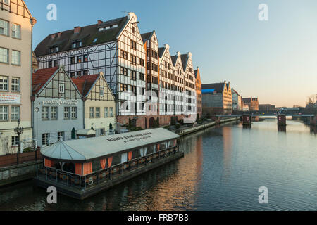 Serata in Gdansk, Polonia. Foto Stock