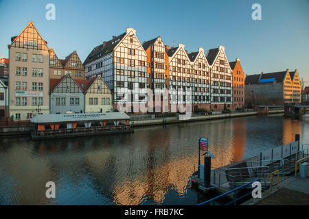 Serata in Gdansk, Polonia. Foto Stock