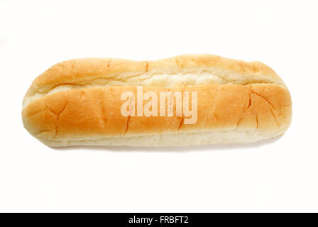 Un organico fresco sotto il rullo su bianco Foto Stock