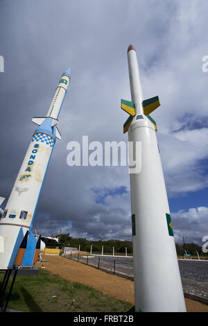Centro per lo spazio e la cultura Informazioni turistiche Centro Barreira do Inferno di lancio di Foto Stock