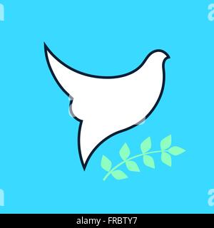 Vettore di colomba segno astratto Illustrazione Vettoriale