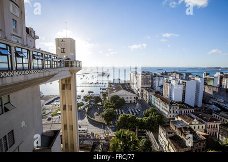 Lacerda ascensore - collegamento tra la città bassa e la città alta Foto Stock