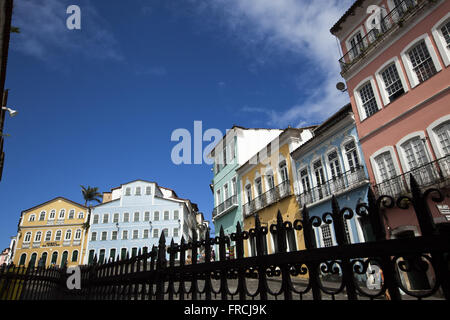 Le facciate del museo della città e la Casa de Jorge Amado Foundation a fondo Foto Stock