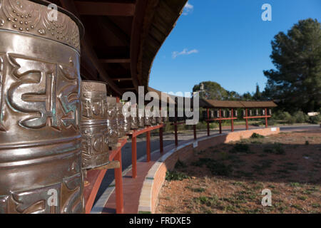 L'Europa, Spagna, Garaf, Novella, Sakya Tashi Ling, monastero buddista Foto Stock