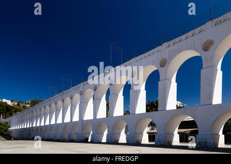 Arcos da Lapa oder Carioca-Aquädukt in Lapa, Rio de Janeiro, Brasile Foto Stock