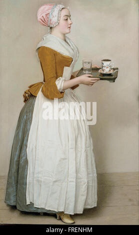 Liotard Jean-Etienne - La ragazza di cioccolato Foto Stock