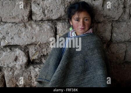 Modo di Laguna Negra - El Porvenir village - ' Las Huaringas ' di HUANCABAMBA. Dipartimento di Piura .PERÙ Foto Stock