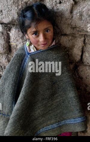 Modo di Laguna Negra - El Porvenir village - ' Las Huaringas ' di HUANCABAMBA. Dipartimento di Piura .PERÙ Foto Stock